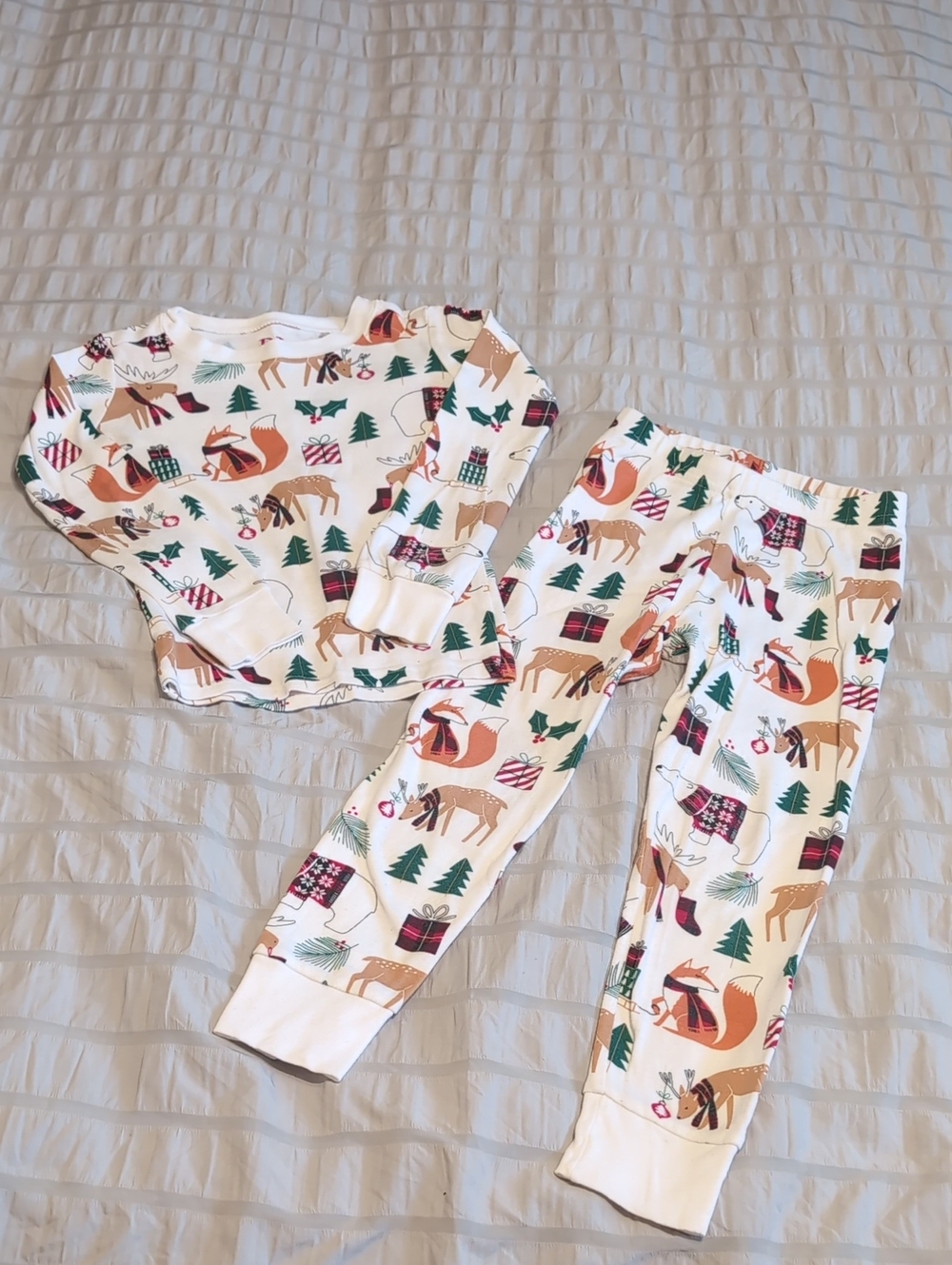 Matching Pajamas Size 5 Christmas Cotton Set
